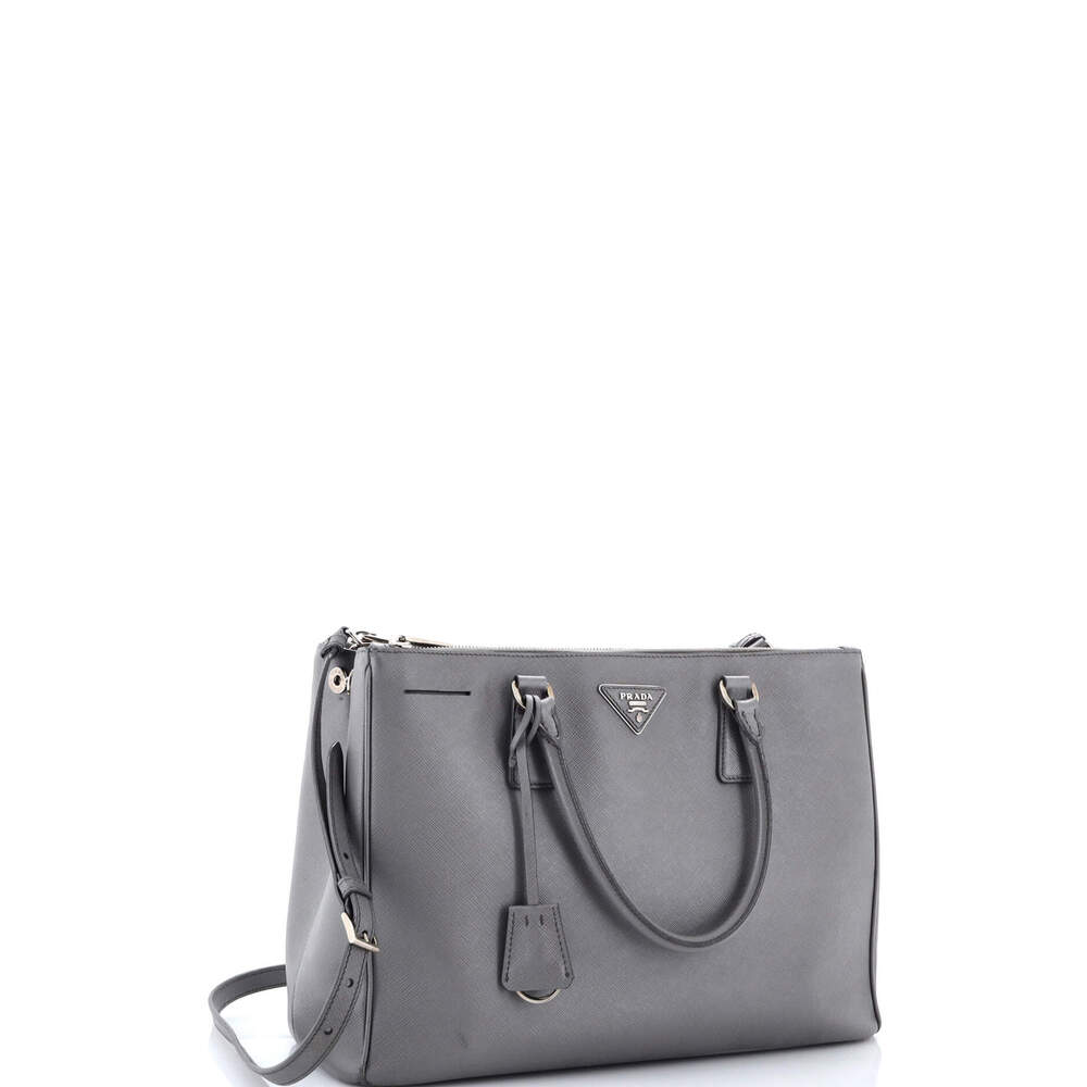 Prada Double Zip Lux Tote Saffiano #260560P10B - Picture 2 of 7